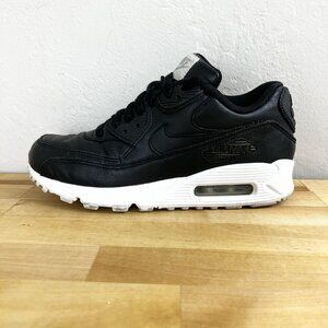 Nike Air Max 90 Shoes Black NikeID Lace Up Wedge Sneakers Women's‎ Size 6.5